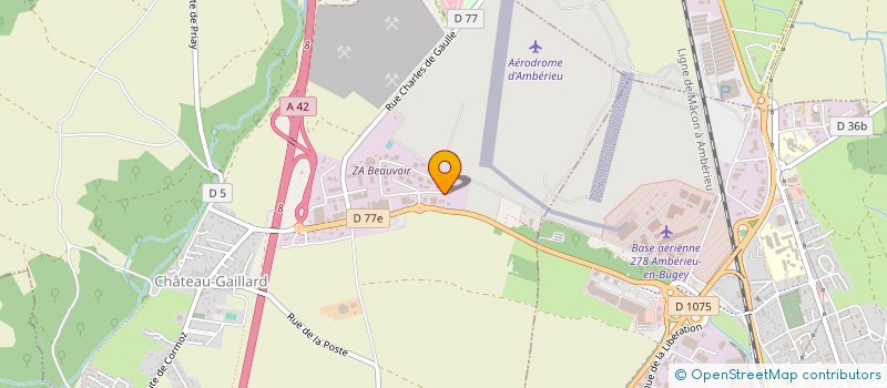 localisation de l'entreprise MADAME AURELIE BOUILLOUD  CHAZEY-SUR-AIN