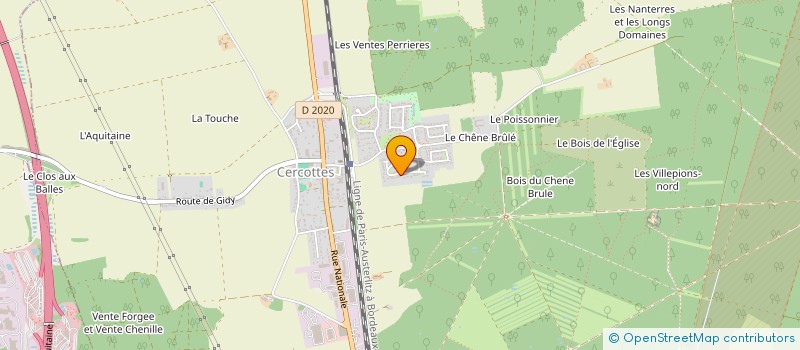 localisation de l'entreprise MADAME AURELIE BOULAS  CERCOTTES