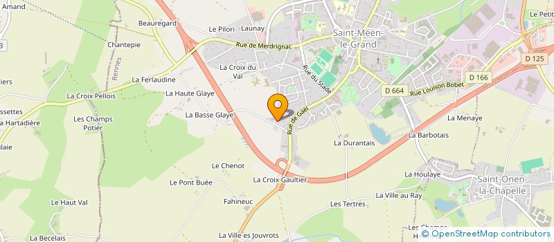 localisation de l'entreprise MADAME AURELIE BOULIER  SAINT-MEEN-LE-GRAND