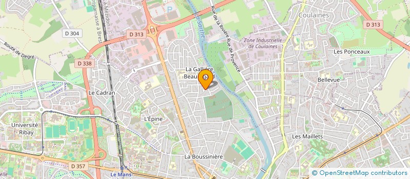 localisation de l'entreprise MADAME AURELIE BOULLAY à LE MANS