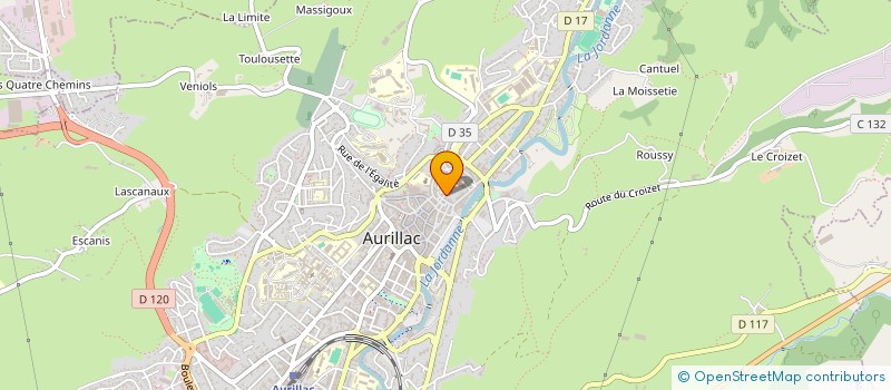 localisation de l'entreprise MADAME AURELIE BOUQUETOT à AURILLAC
