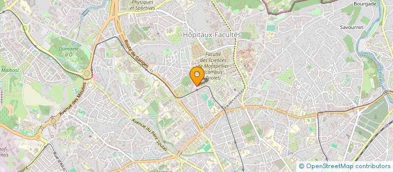 localisation de l'entreprise MADAME AURELIE BOURDON à MONTPELLIER