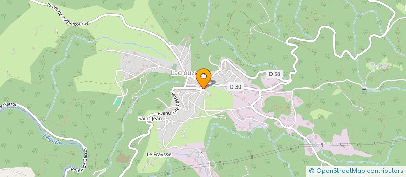 localisation de l'entreprise MADAME AURELIE BOURGES  LACROUZETTE