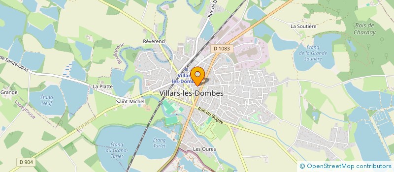 localisation de l'entreprise MADAME AURELIE BOURHIS à VILLARS-LES-DOMBES
