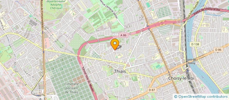 localisation de l'entreprise MADAME AURELIE BOURHIS  THIAIS