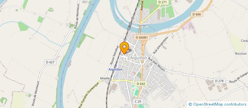 localisation de l'entreprise MADAME AURELIE BOURON  AIGUILLON