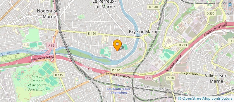 localisation de l'entreprise MADAME AURELIE BOURSIER à LE PERREUX-SUR-MARNE
