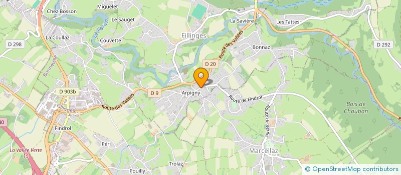 localisation de l'entreprise MADAME AURELIE BOUVARD  FILLINGES