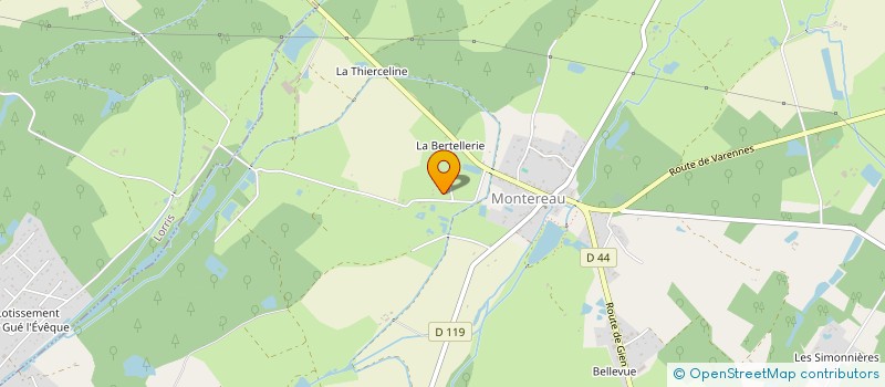 localisation de l'entreprise MADAME AURELIE BOUVET à MONTEREAU