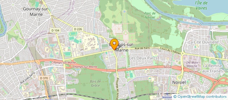 localisation de l'entreprise MADAME AURELIE BOUXIN  CHAMPS-SUR-MARNE