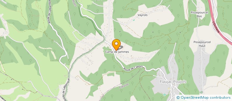 localisation de l'entreprise MADAME AURELIE BOUYSSIERES  FLAUJAC-POUJOLS