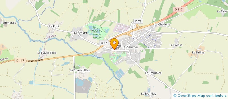 localisation de l'entreprise MADAME AURELIE BOVEROUX  LA MARNE