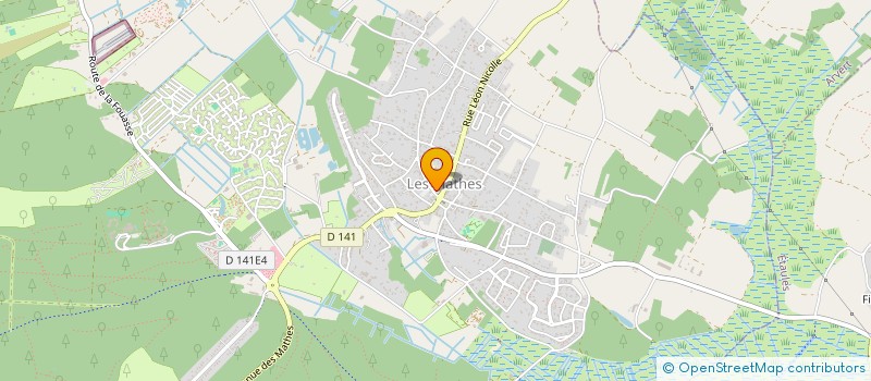 localisation de l'entreprise MADAME AURELIE BRAEMS  LES MATHES