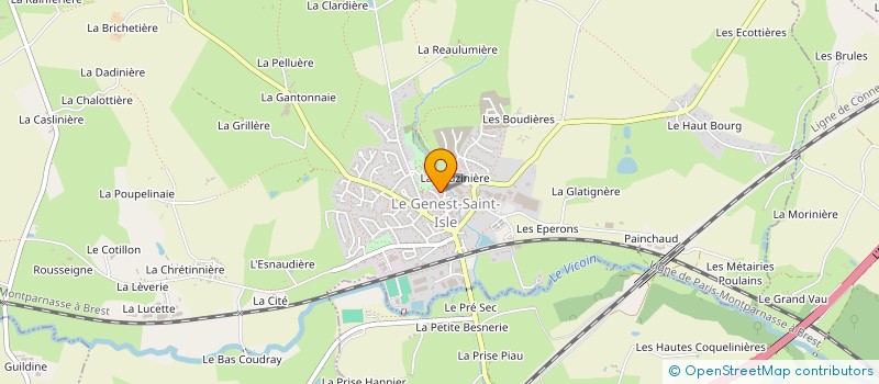 localisation de l'entreprise MADAME AURELIE BRANGER  LE GENEST-SAINT-ISLE