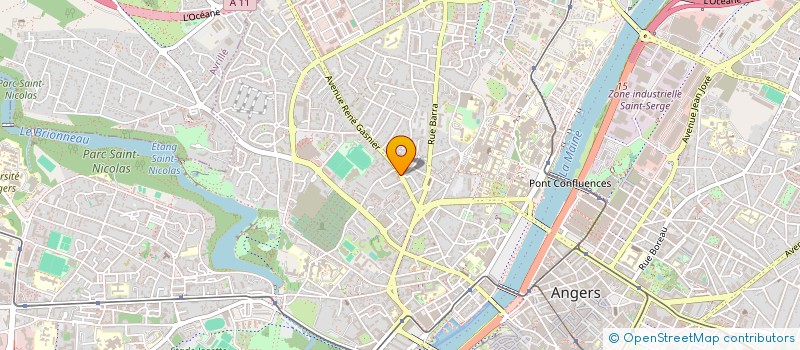 localisation de l'entreprise MADAME AURELIE BREBION à ANGERS