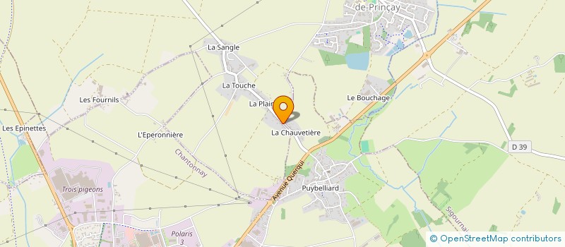 localisation de l'entreprise MADAME AURELIE BREMAUD  SAINT-GERMAIN-DE-PRINCAY