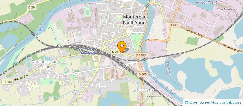 localisation de l'entreprise MADAME AURELIE BRIVERT  MONTEREAU-FAULT-YONNE