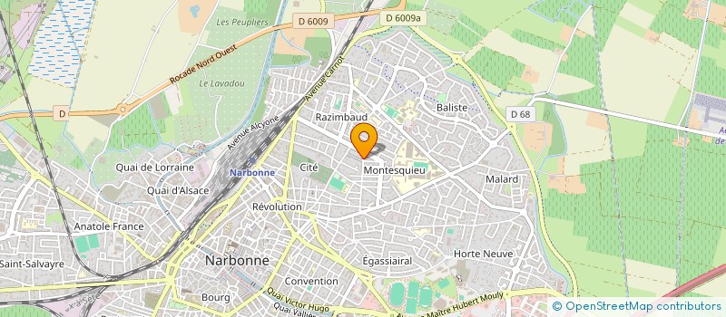 localisation de l'entreprise MADAME AURELIE BRO  NARBONNE