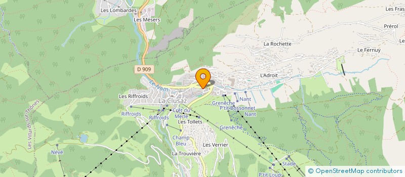 localisation de l'entreprise MADAME AURELIE BROCHARD à LA CLUSAZ