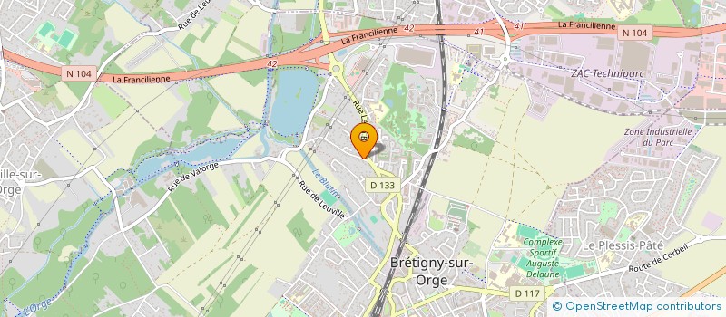 localisation de l'entreprise MADAME AURELIE BRODEMESTRE à BRETIGNY-SUR-ORGE