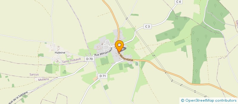 localisation de l'entreprise MADAME AURELIE BROSSARD  SARCUS