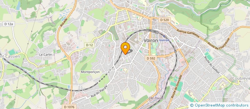 localisation de l'entreprise MADAME AURELIE BROSSE  VOIRON