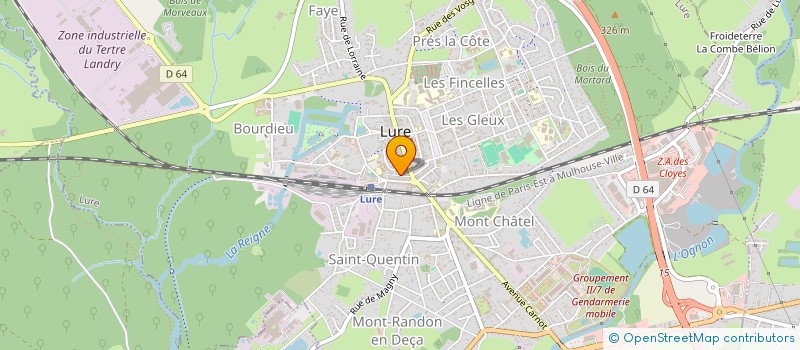 localisation de l'entreprise MADAME AURELIE BROUILLARD  LURE