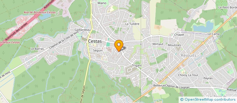 localisation de l'entreprise MADAME AURELIE BRU  CESTAS