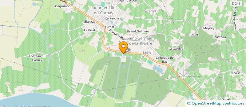 localisation de l'entreprise MADAME AURELIE BRUGNIERE  ST GERMAIN LA RIVIERE