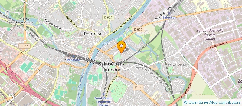 localisation de l'entreprise MADAME AURELIE BRULARD  SAINT-OUEN-L'AUMONE