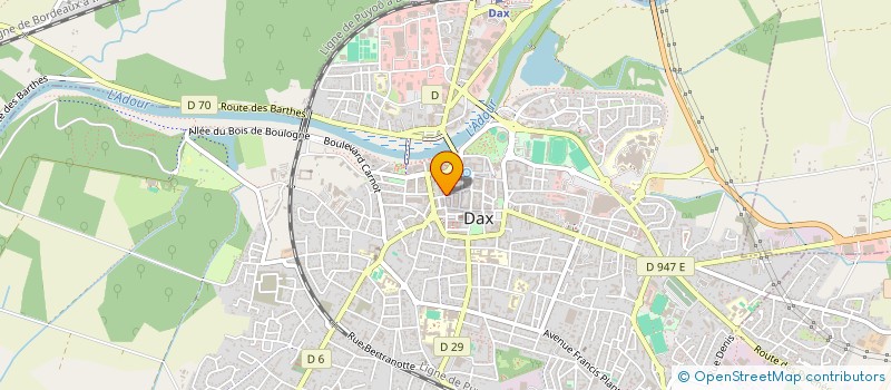 localisation de l'entreprise MADAME AURELIE BRUN à DAX