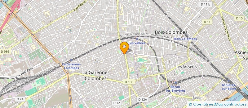 localisation de l'entreprise MADAME AURELIE BRUNEL à LA GARENNE-COLOMBES