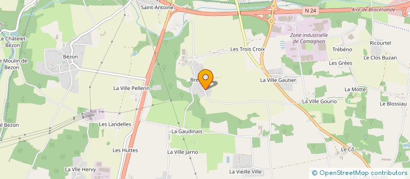 localisation de l'entreprise MADAME AURELIE BRUNEL  PLOERMEL