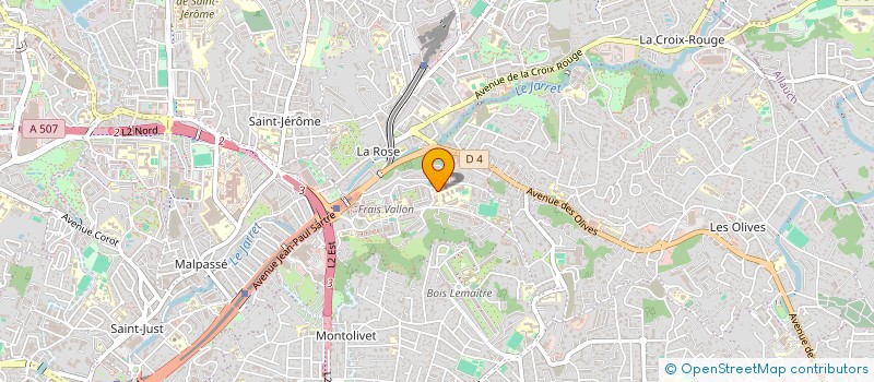 localisation de l'entreprise MADAME AURELIE BRUNELLI  MARSEILLE