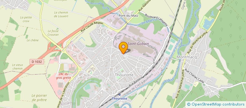 localisation de l'entreprise MADAME AURELIE BRUNET  THOUROTTE