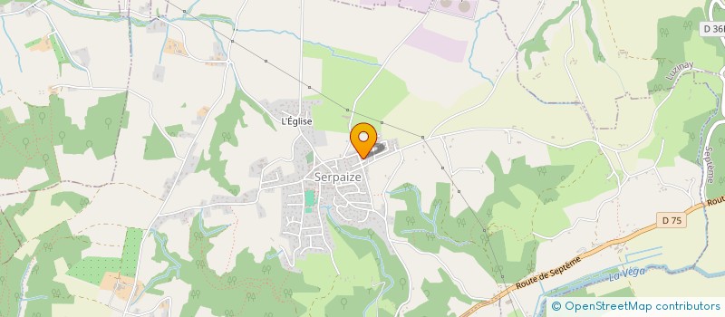 localisation de l'entreprise MADAME AURELIE BRUNON  SERPAIZE