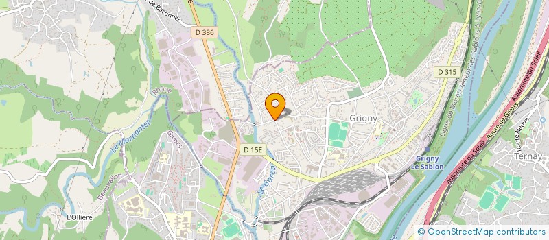 localisation de l'entreprise MADAME AURELIE BRUNOT  GRIGNY