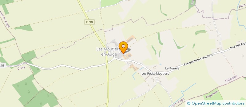 localisation de l'entreprise MADAME AURELIE BRZOSKA  LES MOUTIERS-EN-AUGE