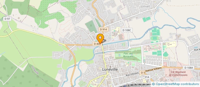 localisation de l'entreprise MADAME AURELIE BUCHER  LUNEVILLE