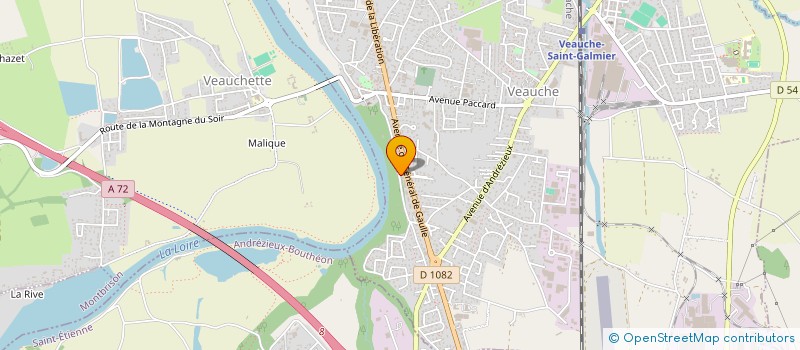 localisation de l'entreprise MADAME AURELIE BUDISCAK  VEAUCHE