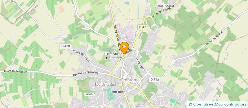 localisation de l'entreprise MADAME AURELIE BUHAGIAR  FRONTON