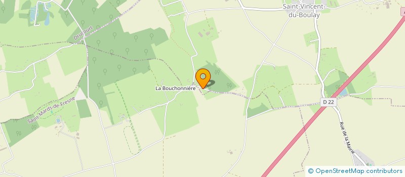 localisation de l'entreprise MADAME AURELIE BUHOT  SAINT-VINCENT-DU-BOULAY