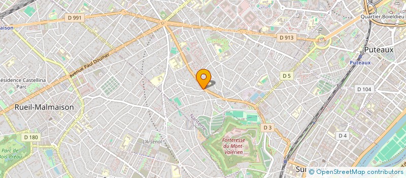 localisation de l'entreprise MADAME AURELIE BULEUX à NANTERRE