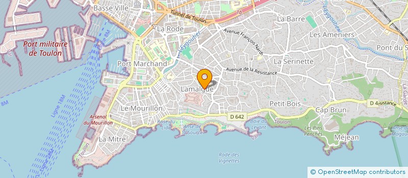 localisation de l'entreprise MADAME AURELIE BUSACCA  TOULON