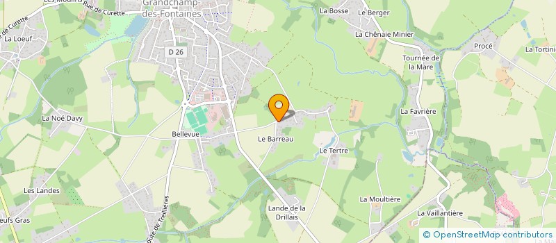 localisation de l'entreprise MADAME AURELIE BUSNEL  GRANDCHAMP-DES-FONTAINES