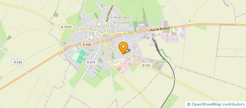 localisation de l'entreprise MADAME AURELIE BUSSY  CREVECOEUR LE GRAND