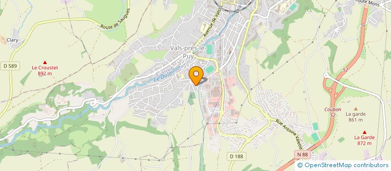 localisation de l'entreprise MADAME AURELIE CABANTOUS  VALS-PRES-LE-PUY