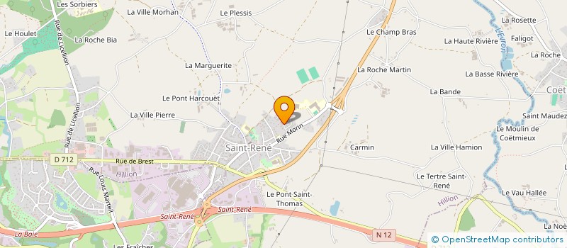 localisation de l'entreprise MADAME AURELIE CABARET  HILLION