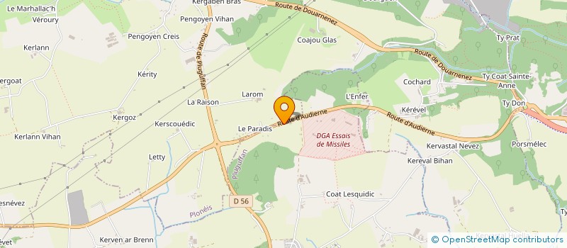 localisation de l'entreprise MADAME AURELIE CABELLAN à PLUGUFFAN