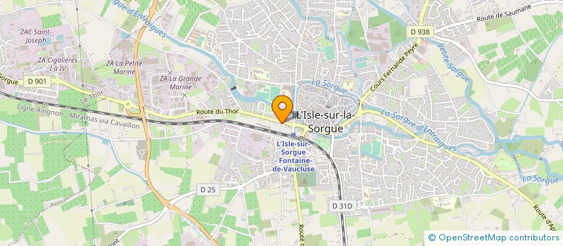 localisation de l'entreprise MADAME AURELIE CADILHON à L'ISLE-SUR-LA-SORGUE